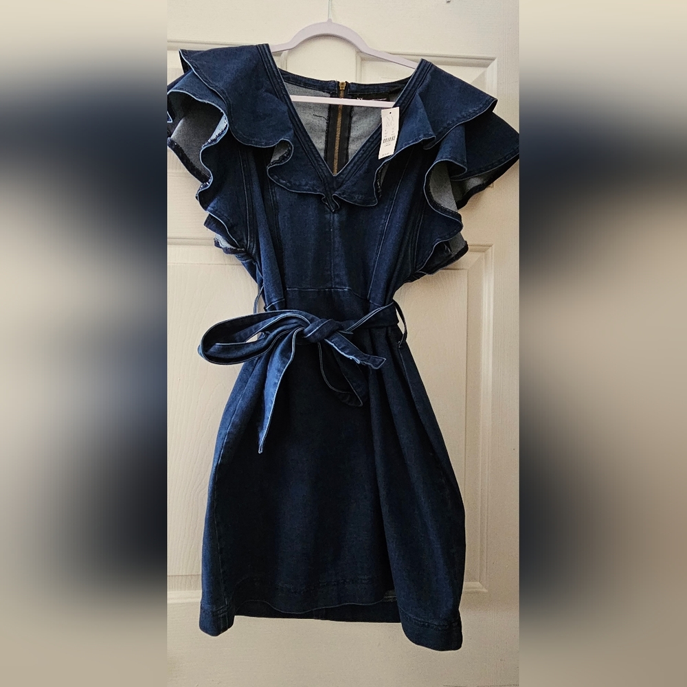 New with tags, demin dress.
